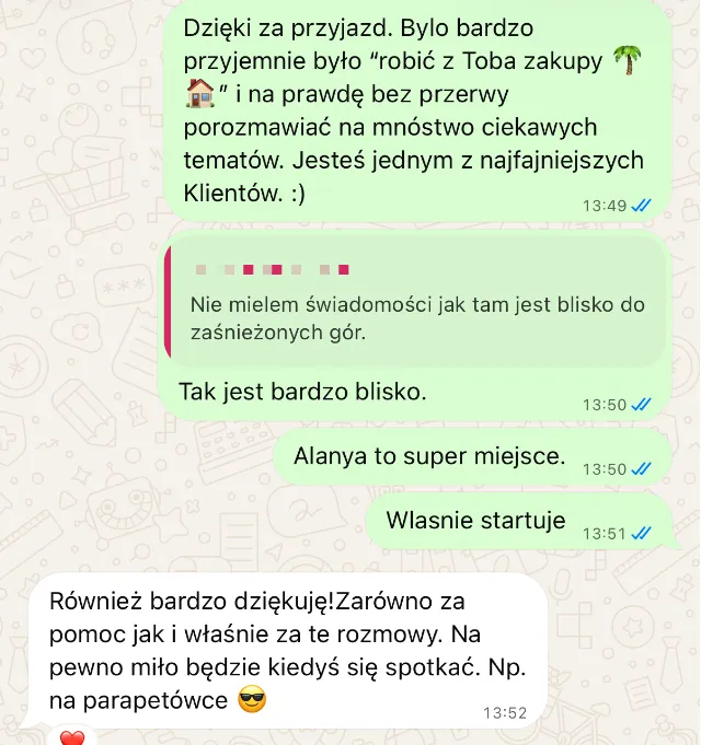 Wiadomość od klienta